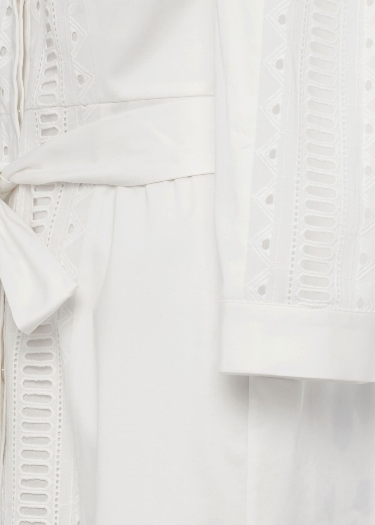Diana Broderie Midi Dress, Ivory, hi-res