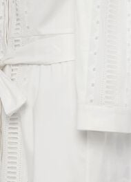 Diana Broderie Midi Dress, Ivory, hi-res