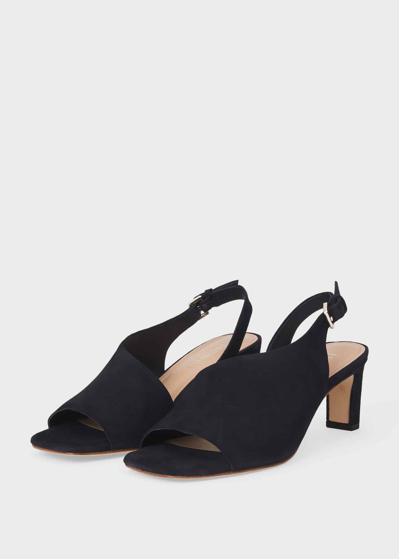 Kate Suede Sandals, Navy, hi-res