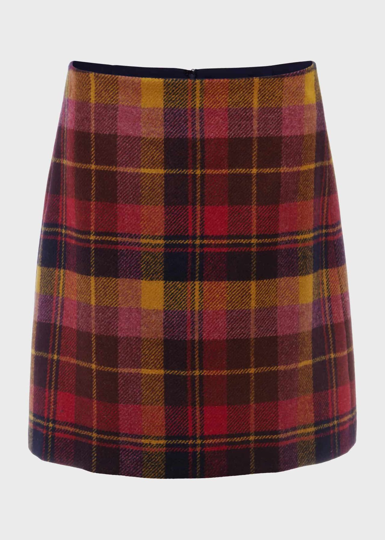 Lacey Wool Skirt, Raspberry Multi, hi-res