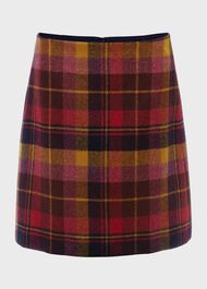 Lacey Wool Skirt, Raspberry Multi, hi-res