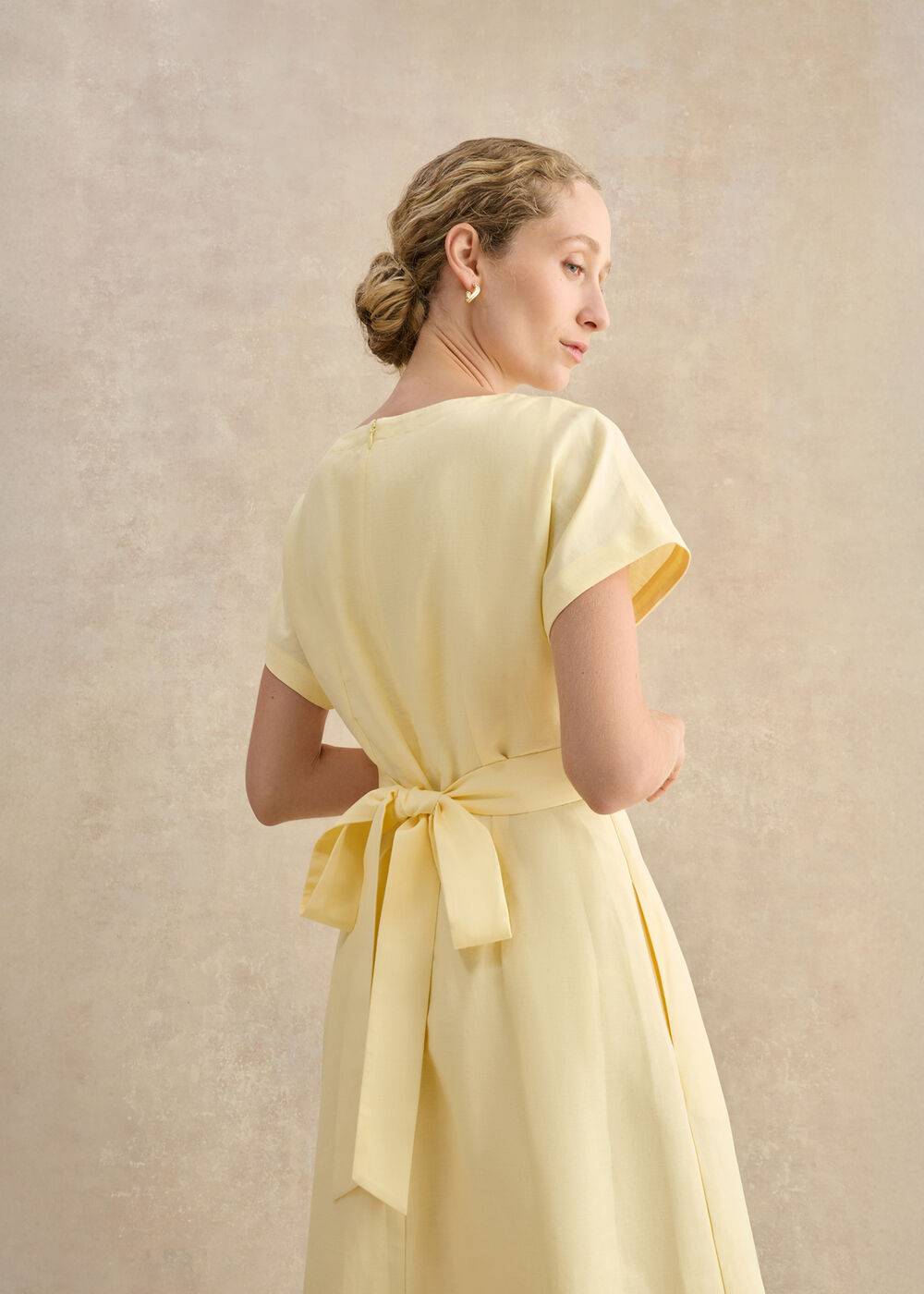 yellow stripe shirt dress Buxom Couture Women's Plus Size Mixed Stripe Shirt Dress