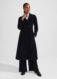 Blair Wool Blend Coat, Black, hi-res