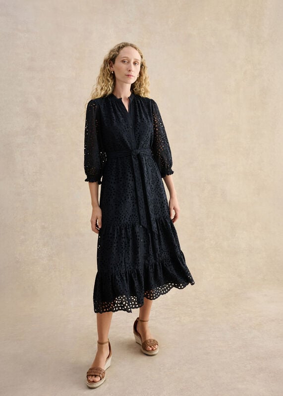 Petite Cianna Cotton Broderie Dress