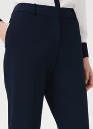 Quin Tapered Trousers With Stretch, Navy, hi-res