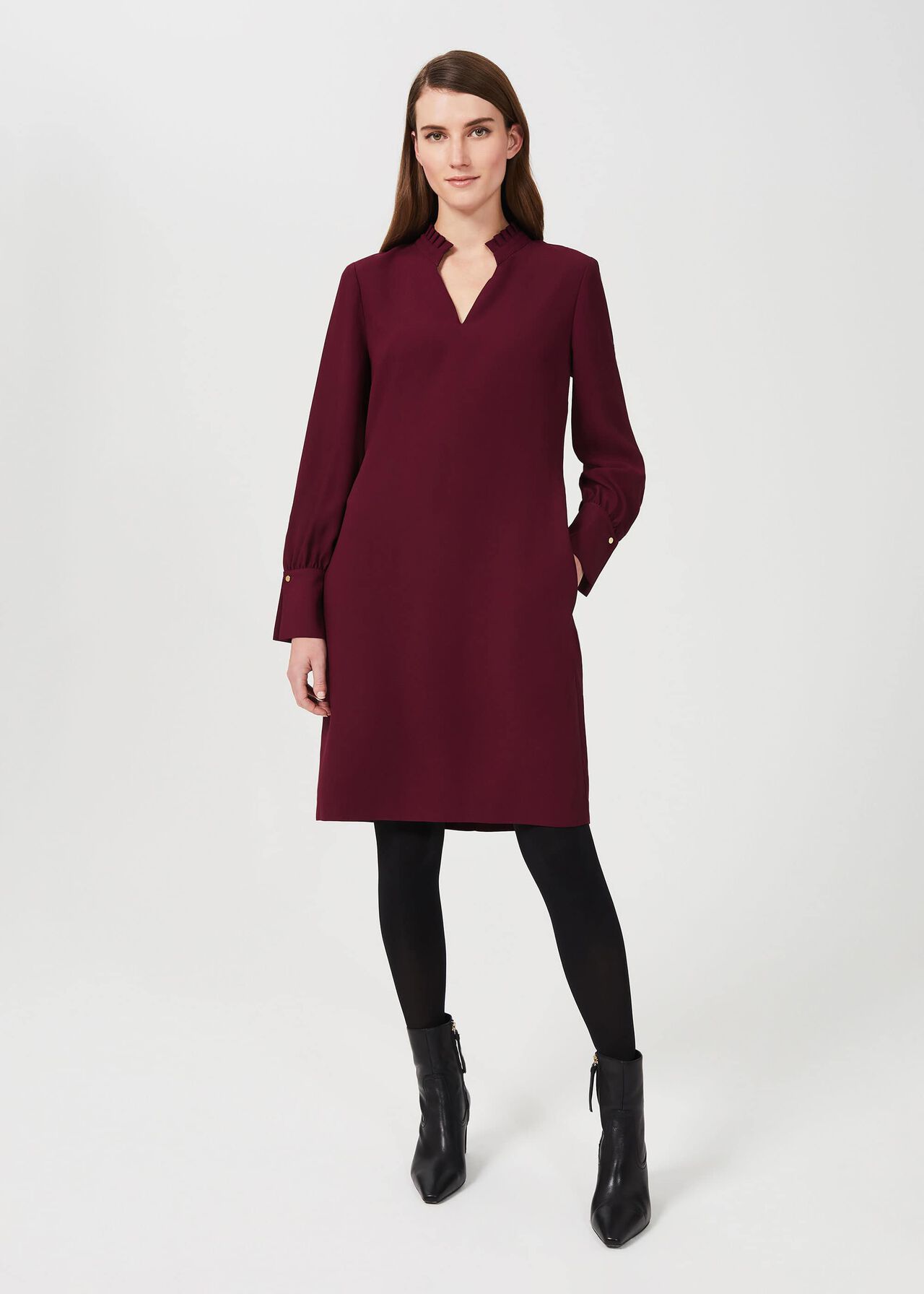 Janie Dress,  Dark Raspberry, hi-res