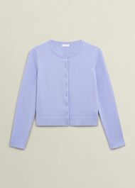 Michelle Cotton Cardigan, Maya Blue, hi-res