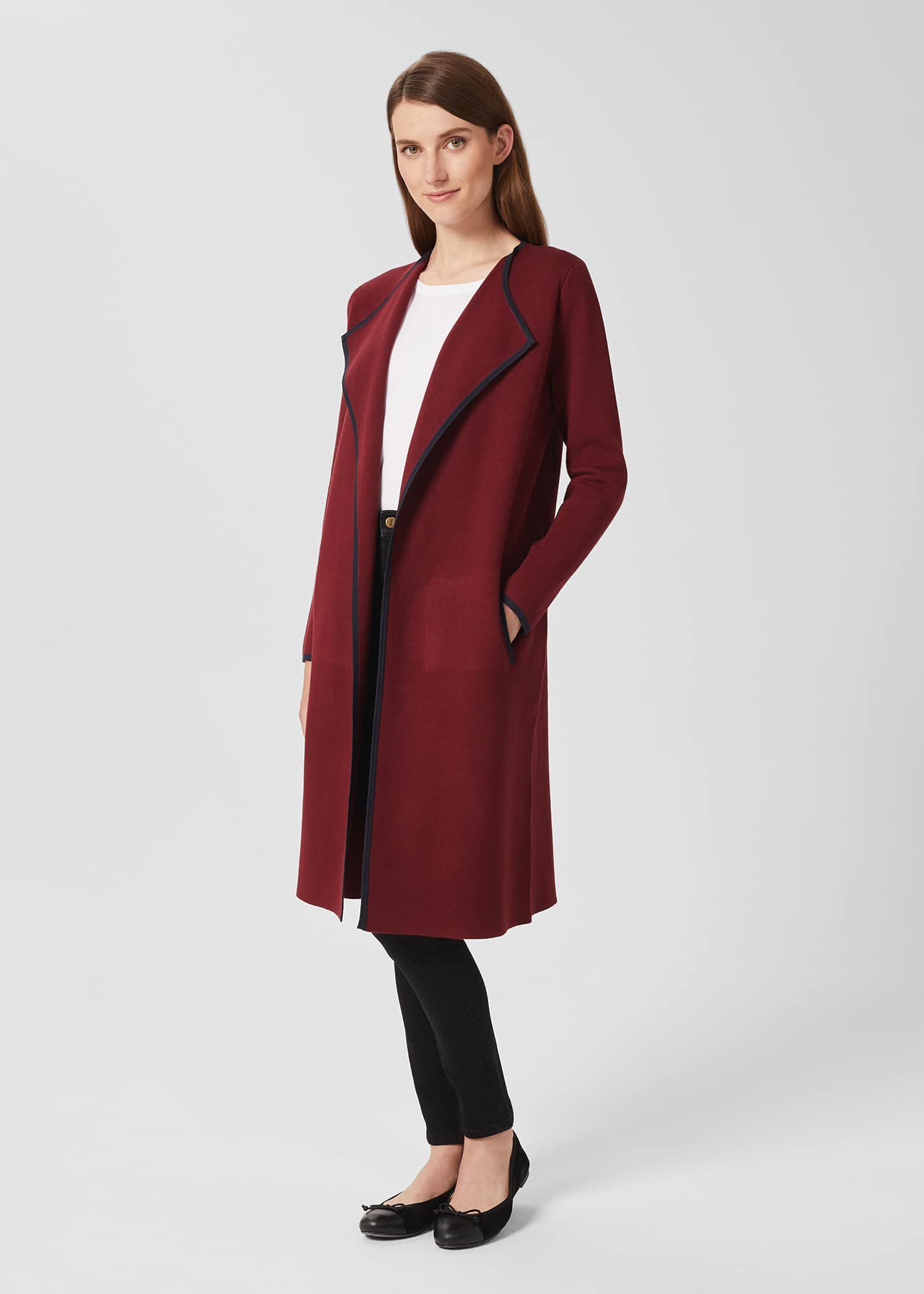 Maroon coatigan deals