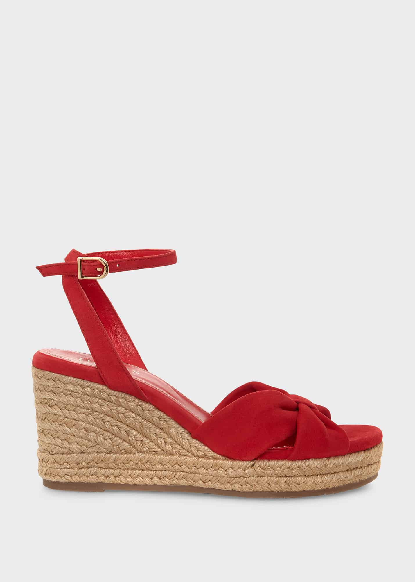 Red wedge espadrille sandals deals
