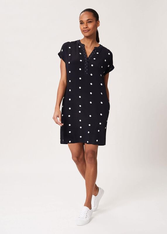 Cindy Spot Tunic Dress