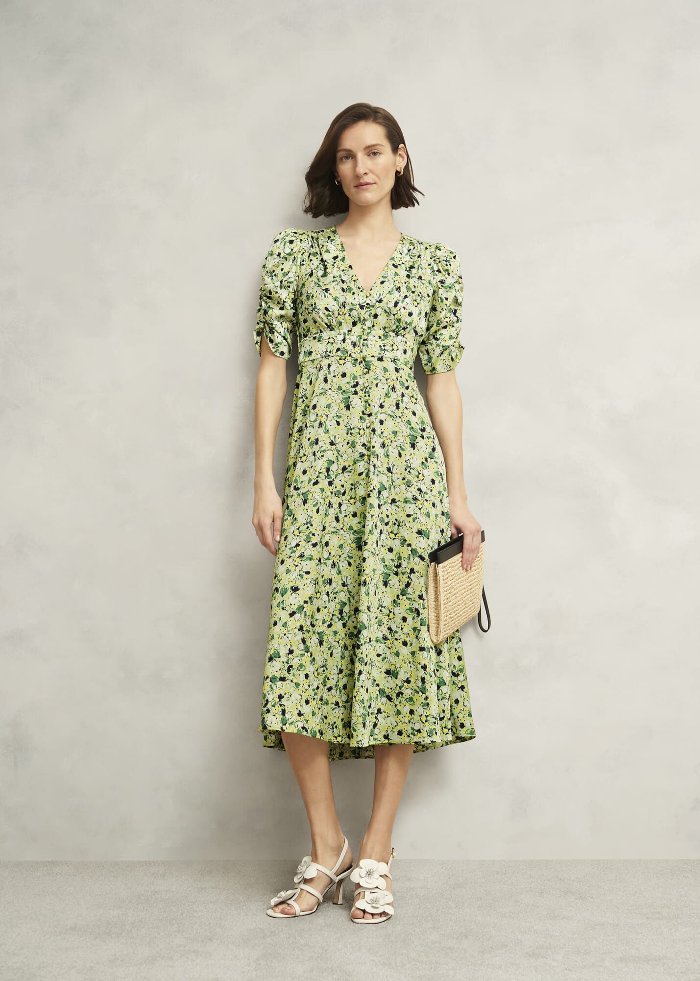 【HOBBS LONDON】エナーデール Vネック ミディドレス Ennerdale V Neck Midi Dress | Hobbs US |