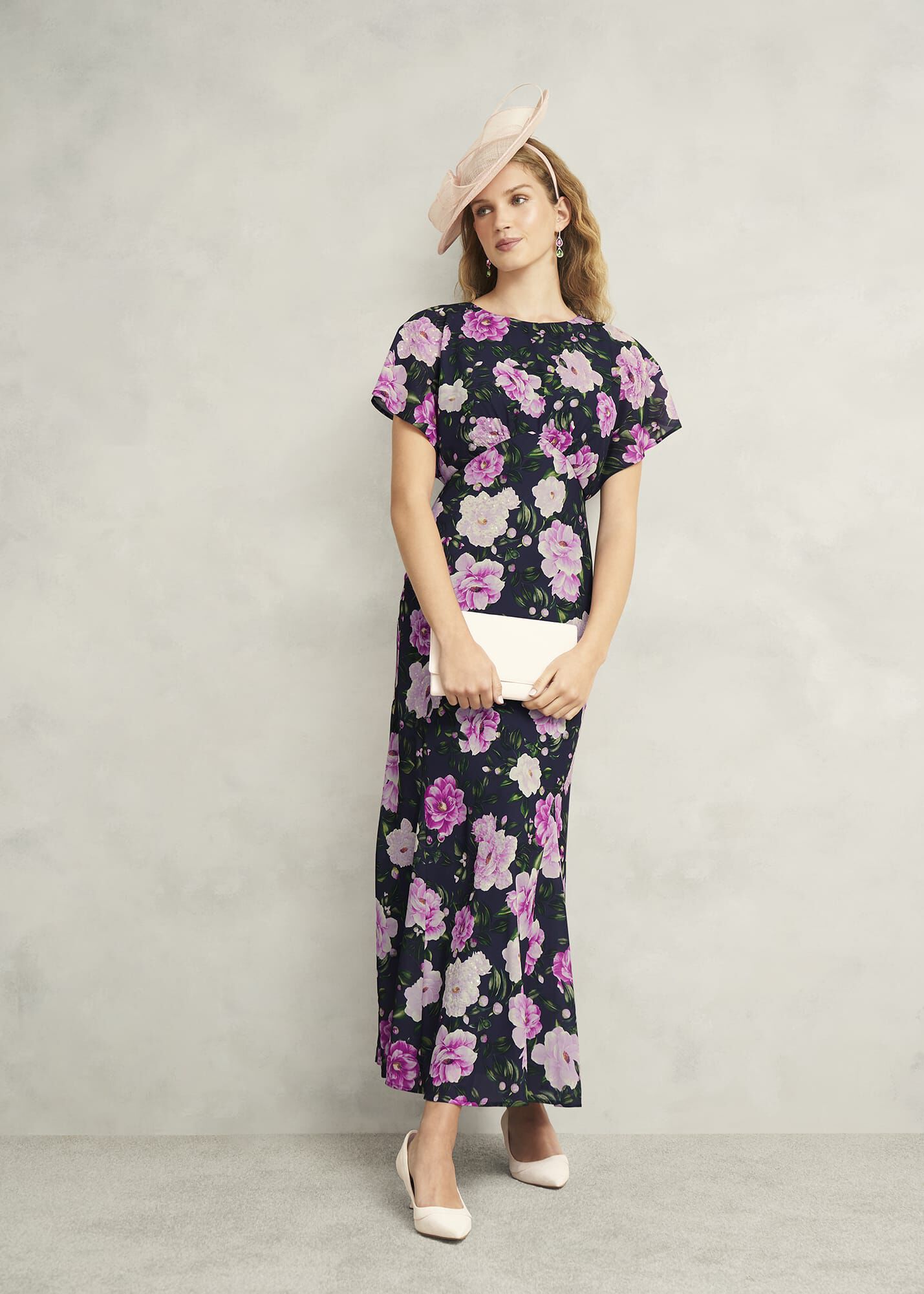 Lalena Sequin Floral Dress | Hobbs US |