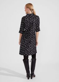 Marciella Dress, Navy Ivory, hi-res