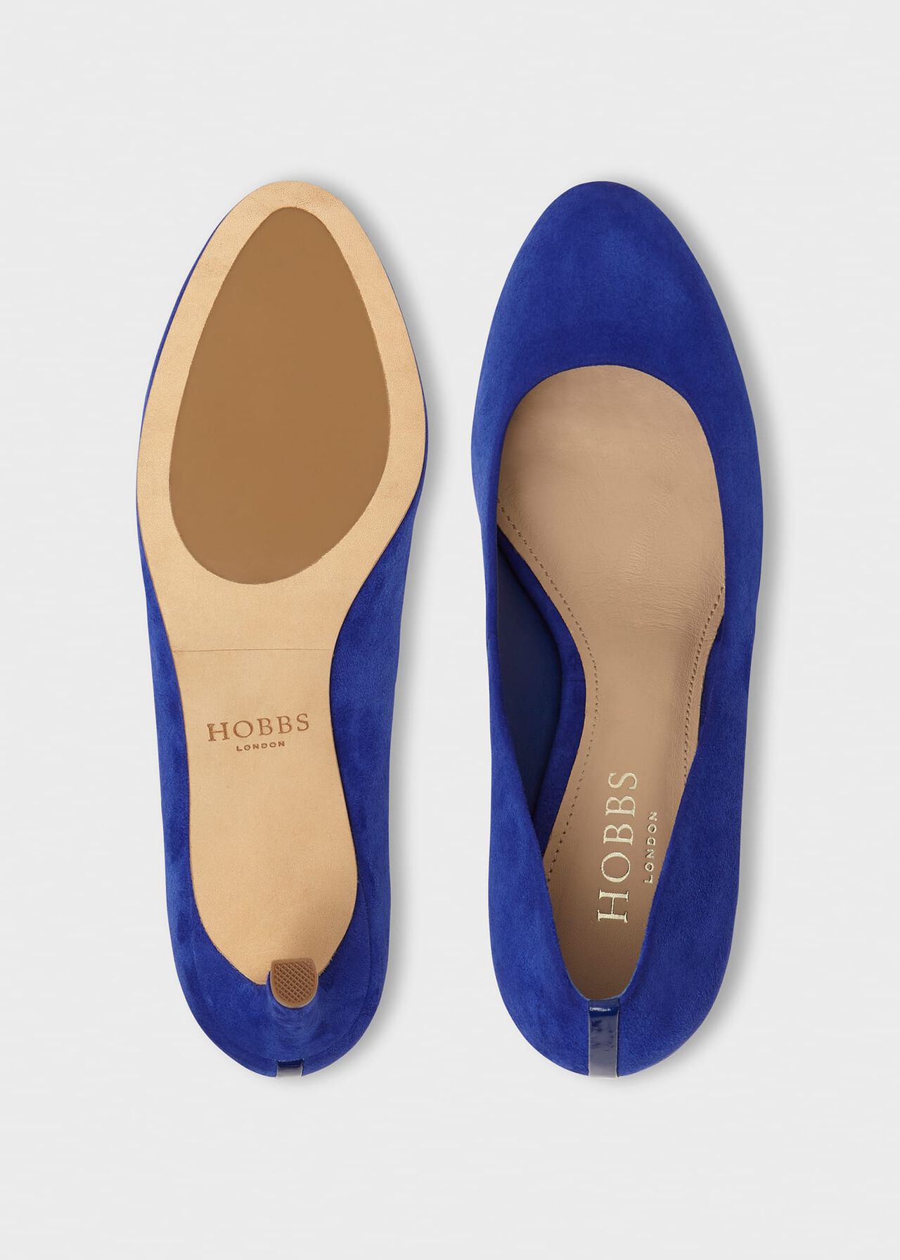 Lizzie Court Shoes, Light Cobalt Bl, hi-res