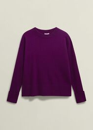 Darla Jumper With Cashmere, Vibrant Purple, hi-res