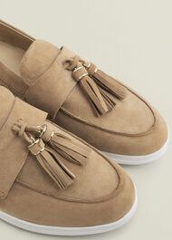 Dorset Suede Loafers, Light Camel, hi-res