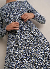 Dakota Jersey Dress, Navy Multi, hi-res