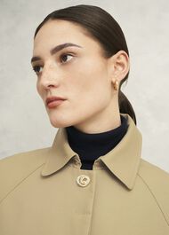Vivienne Shower Resistant Trench Coat, Fawn Beige, hi-res