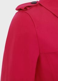 Petite Saskia Shower Resistant Trench Coat, Cerise Pink, hi-res