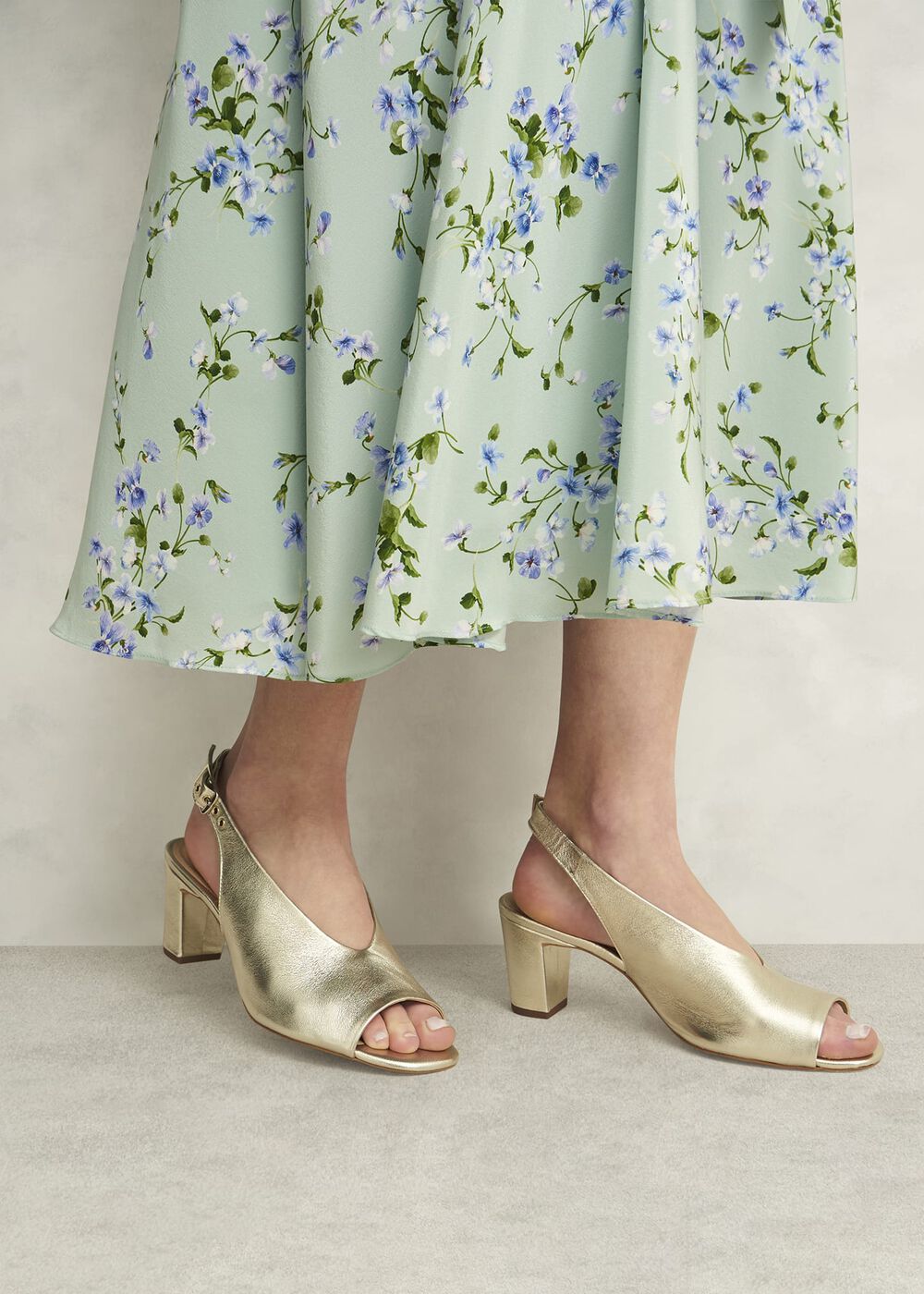 Kali Leather Sandals, Gold, hi-res