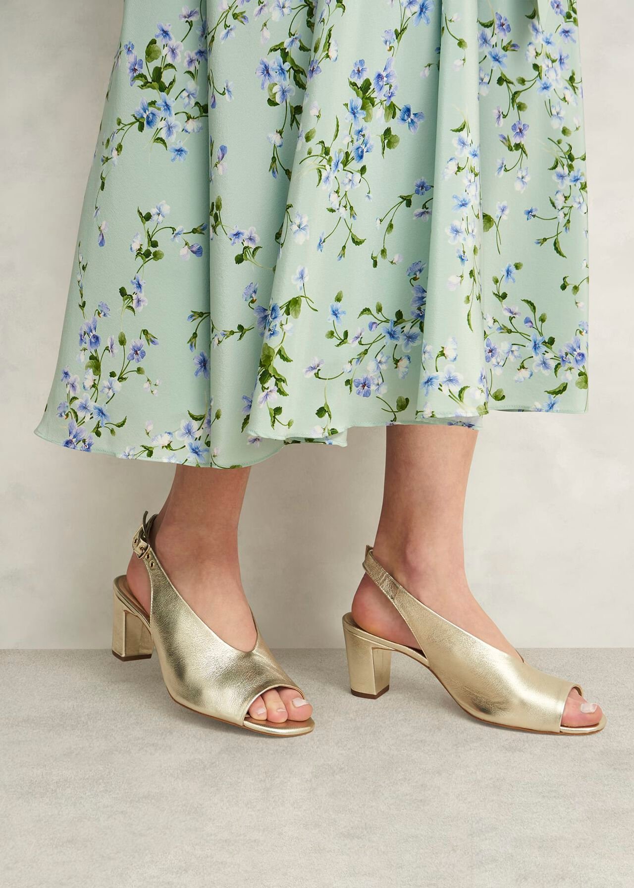 Kali Leather Sandals, Gold, hi-res