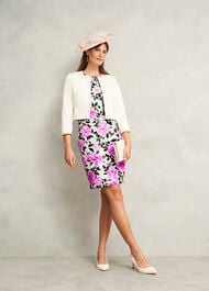 Elize Textured Jacket, Ivory, hi-res