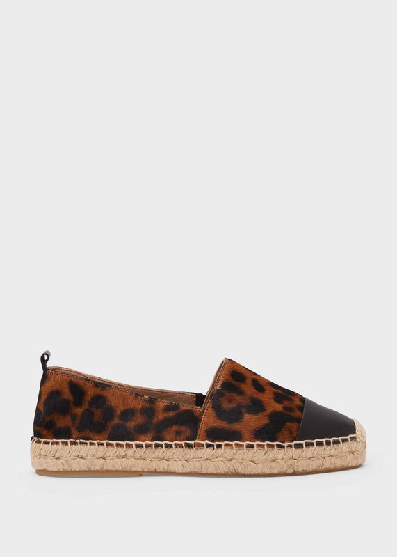 Philippa Leather Flatform Espadrille 