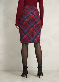 Daphne Wool Skirt, Red Multi, hi-res