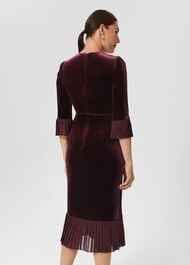 Petite Melodie Velvet Dress, Mulberry Purple, hi-res