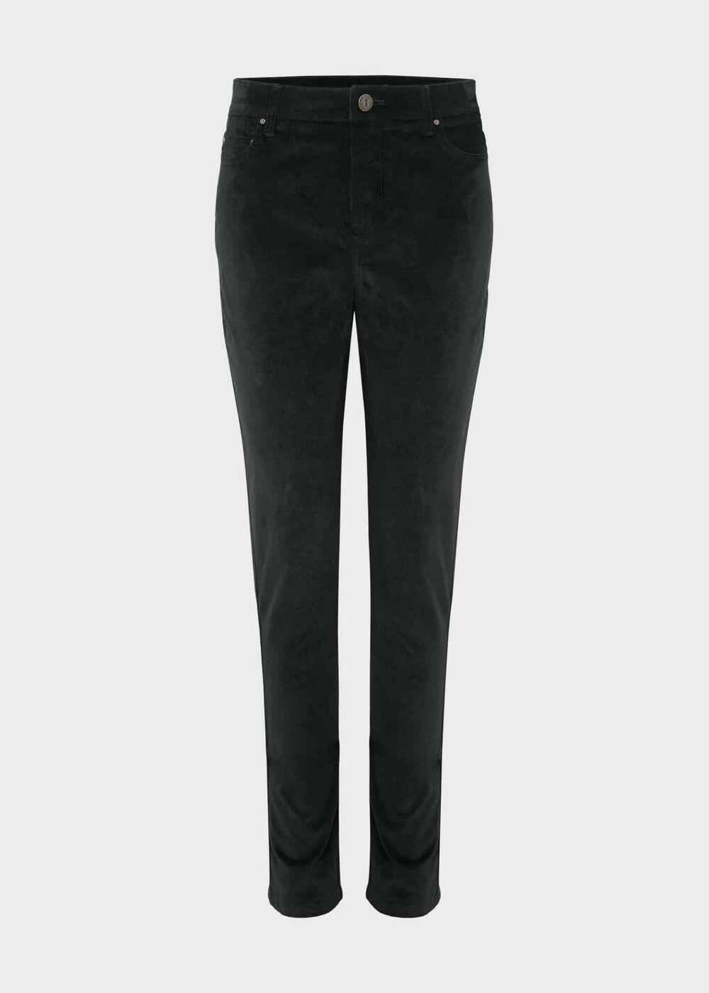 Gia Velvet Skinny Jeans , Dark Green, hi-res