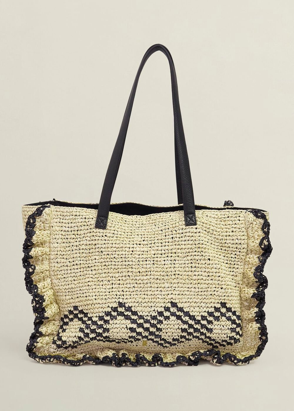 Romy Ruffle Bag, Natural Black, hi-res
