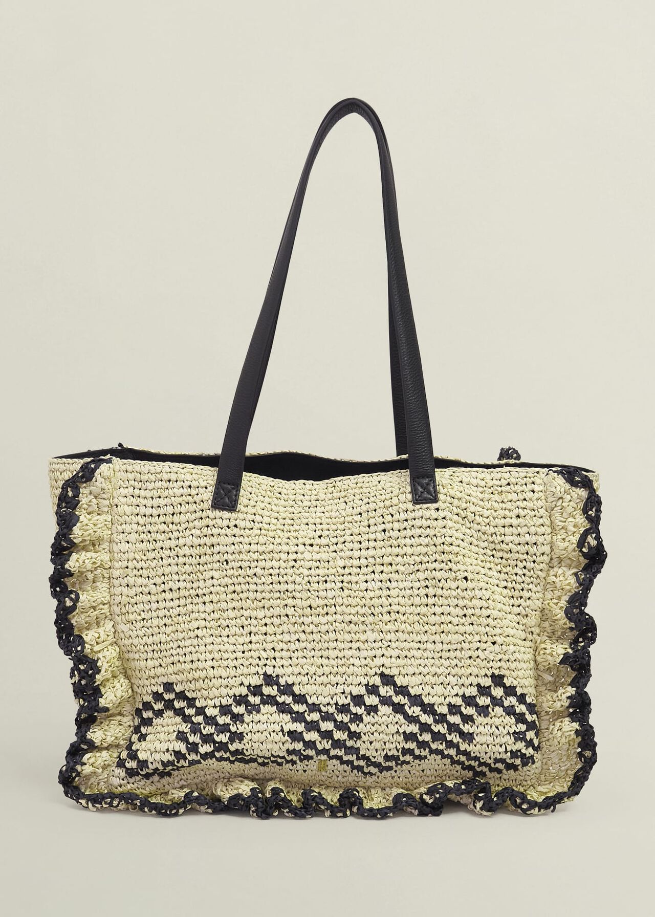 Romy Ruffle Bag, Natural Black, hi-res