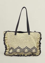Romy Ruffle Bag, Natural Black, hi-res