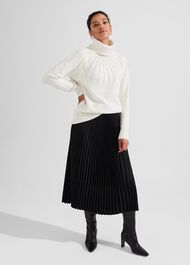 Shauna Cable Jumper With Alpaca, Ivory, hi-res