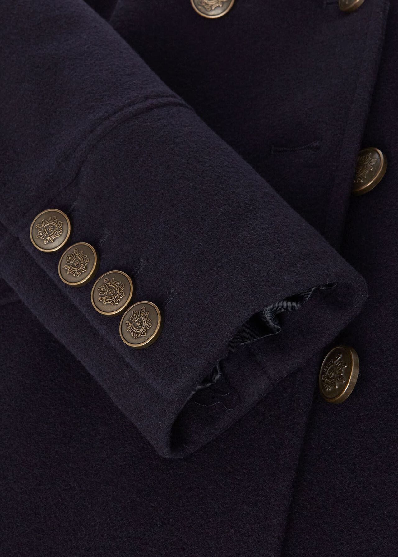 Brenna Wool Blend Maxi Coat, Navy, hi-res