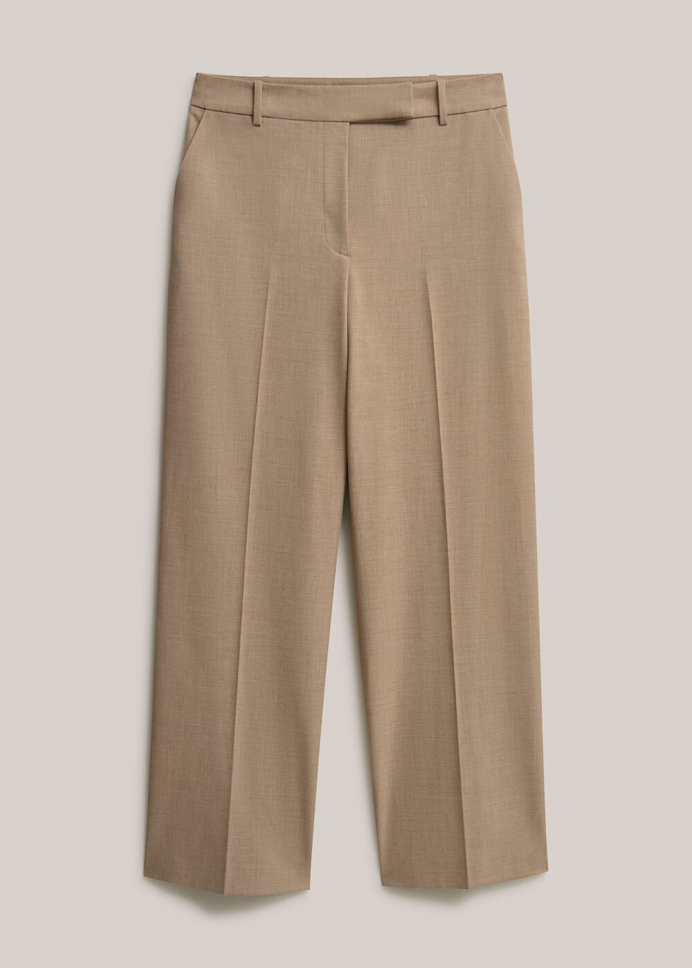 Ashleen Wide Leg Trousers, Neutral, hi-res