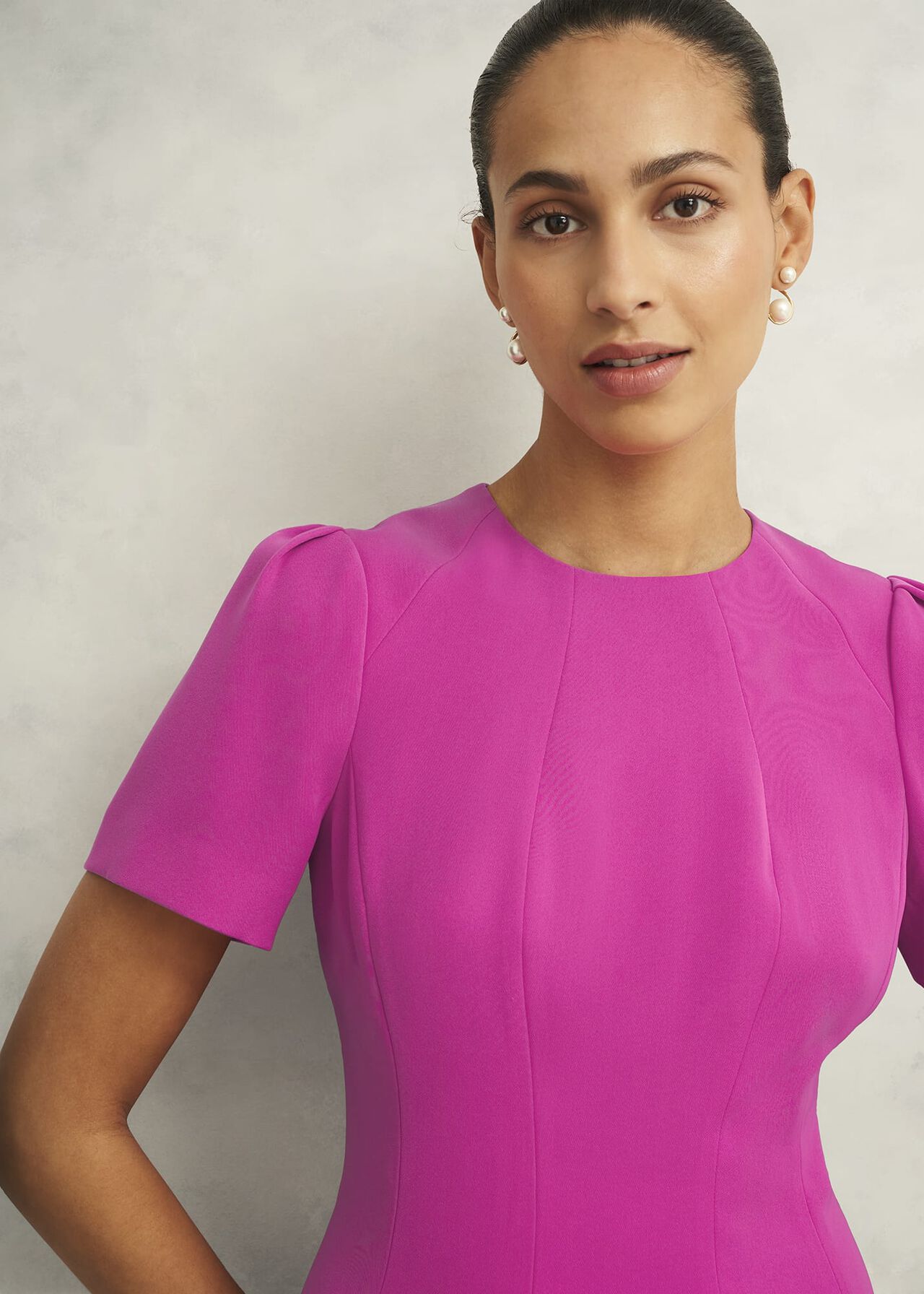Eliana Dress, Bright Pink, hi-res