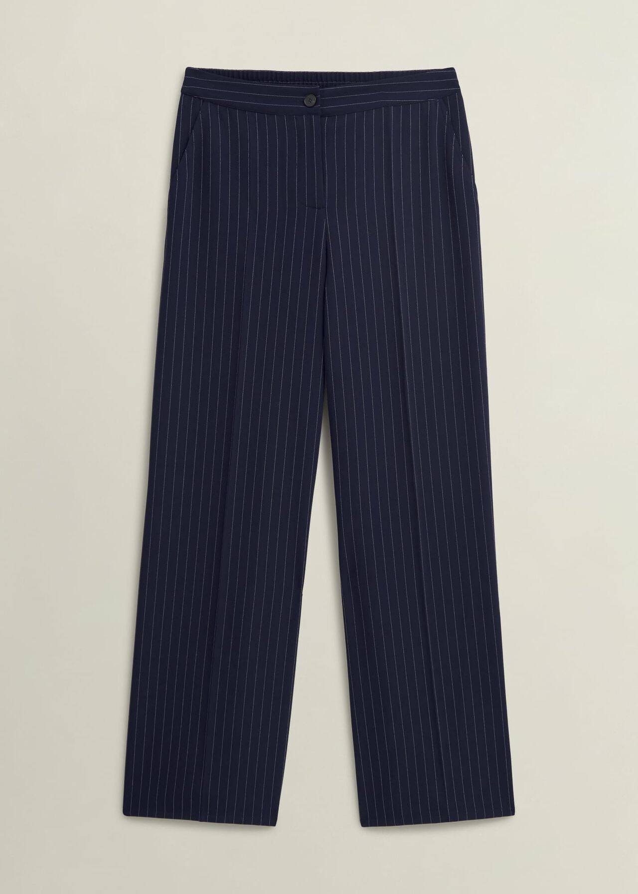 Hadley Pinstripe Trousers, Midnight Ivory, hi-res