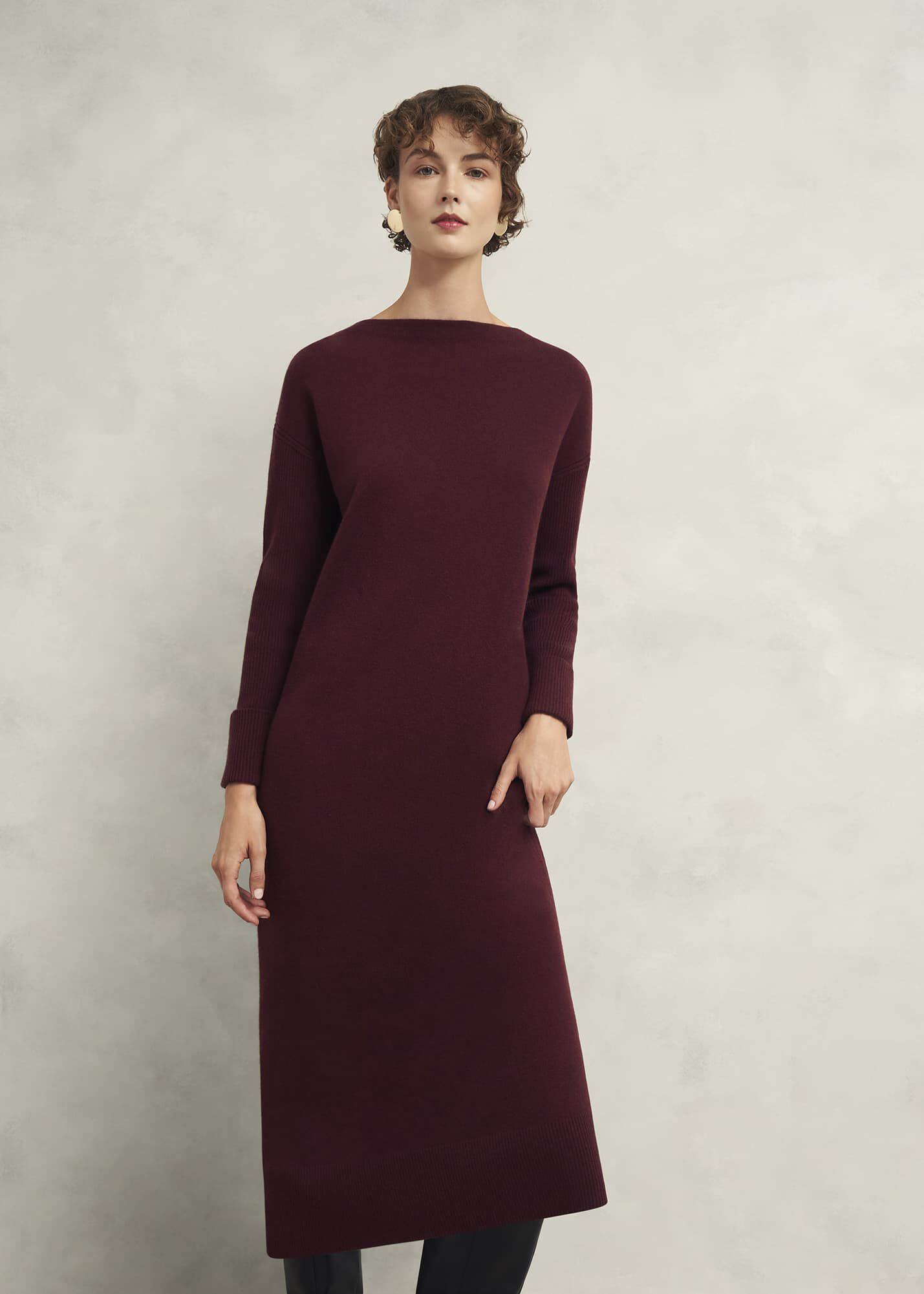 Hartsfirth Knitted Dress With Cashmere Hobbs US