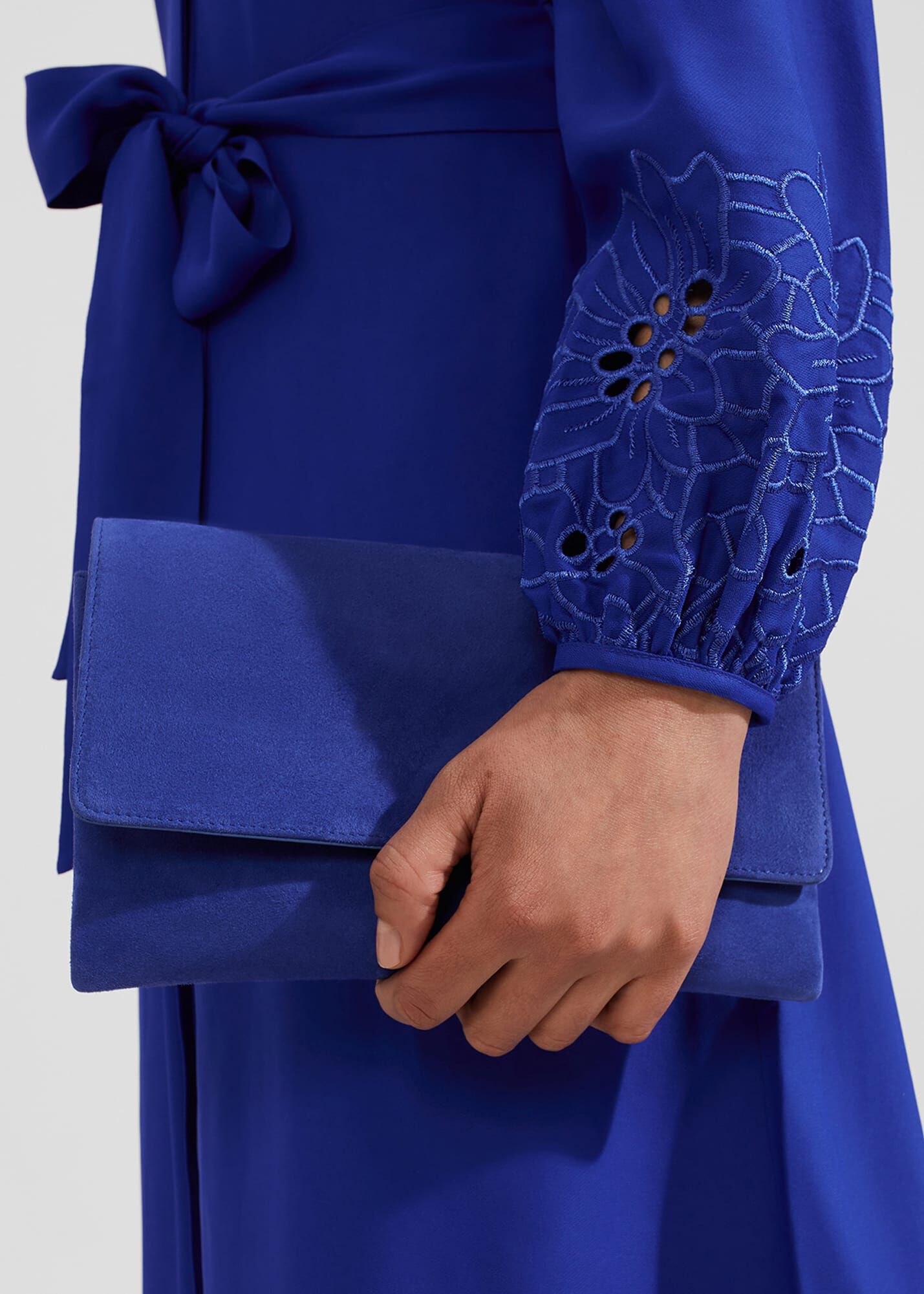 Chelsea Suede Clutch Bag Hobbs ROW
