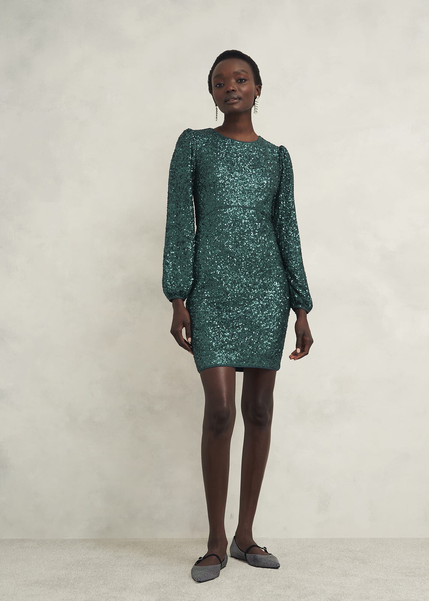 Cianna Sequin Dress | Hobbs US |