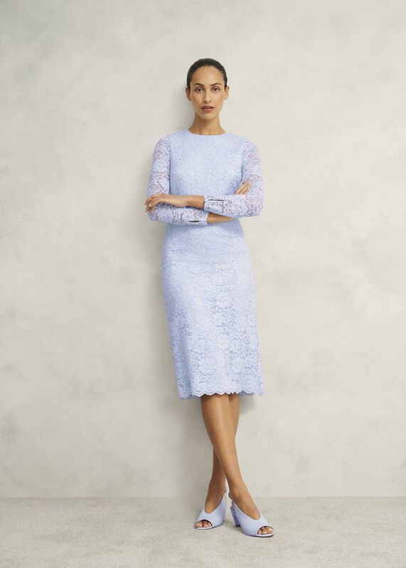 Petite Ottilie Lace Sequin Dress