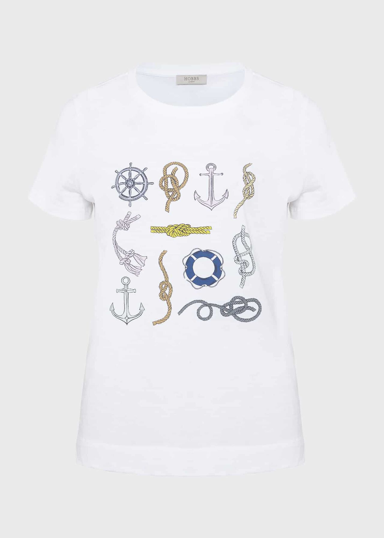 Jamie Printed T-Shirt, White Multi, hi-res