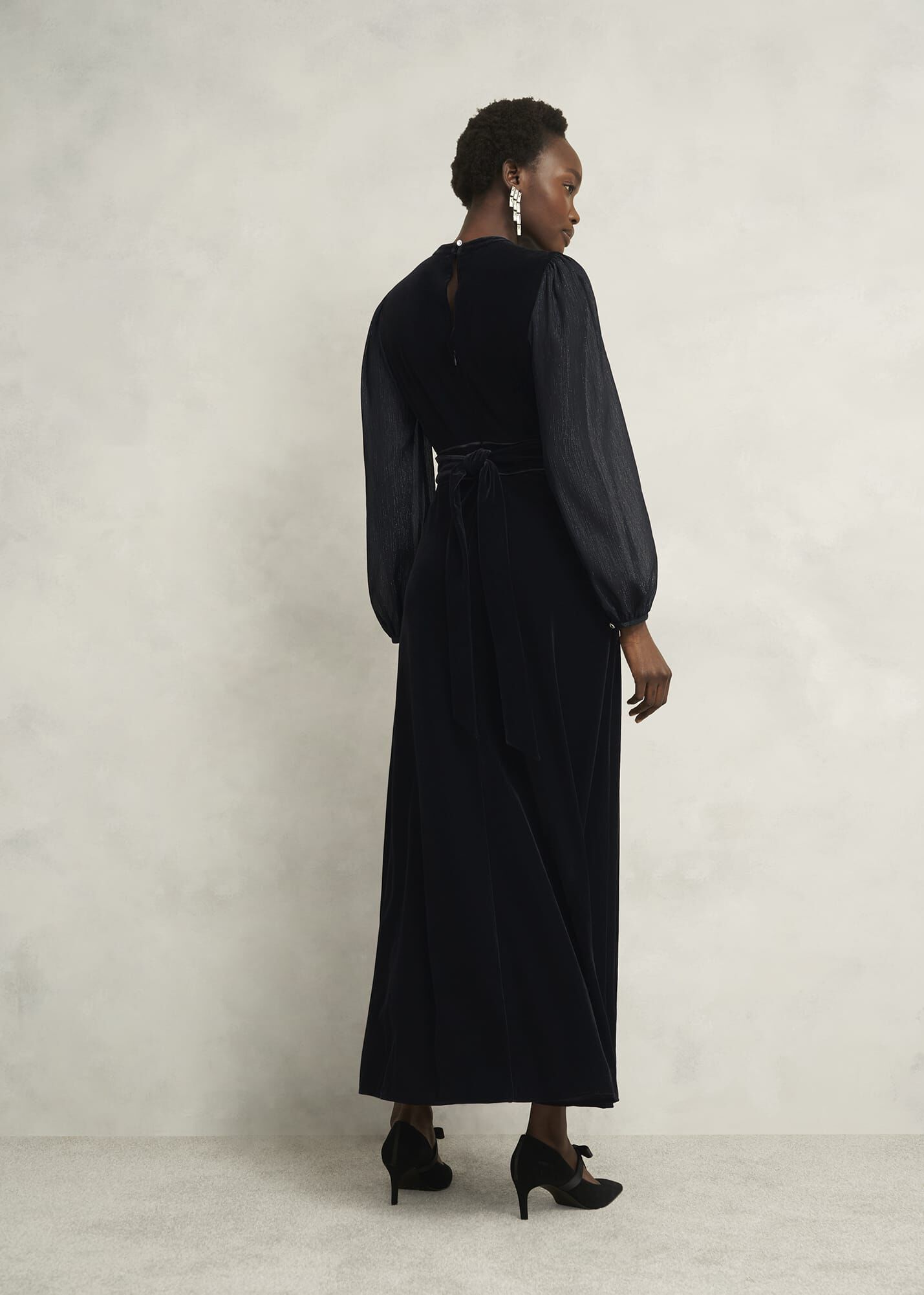 Petite Marissa Velvet Dress | Hobbs UK |