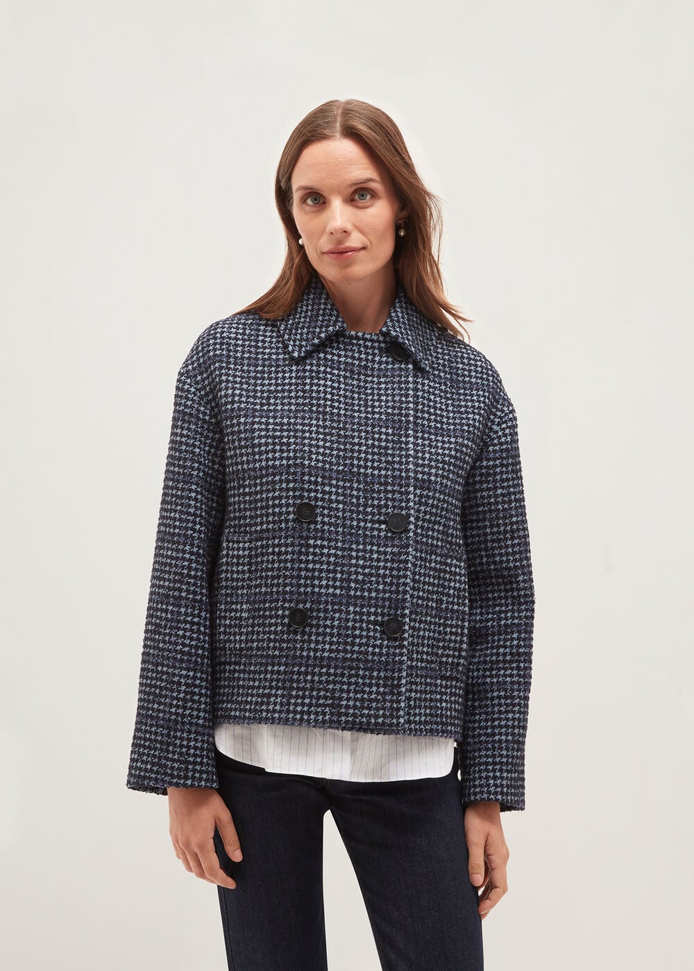 Stefania Cotton Wool Blend Coat