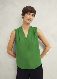 Poppy Blouse, Lush Green, hi-res