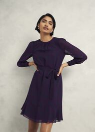 Frances Dress, Plum Multi, hi-res