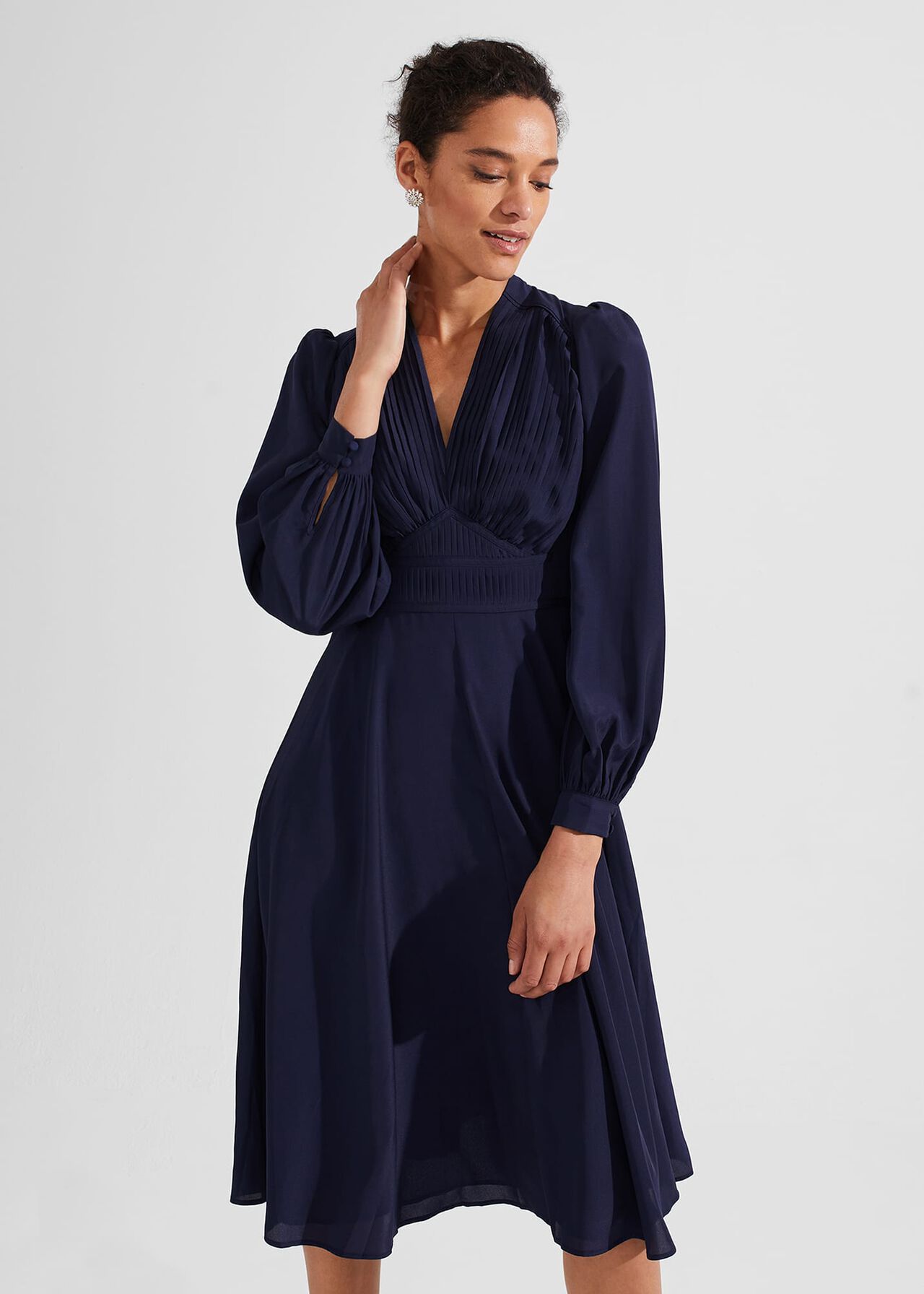 Adrianna Dress, Midnight Navy, hi-res
