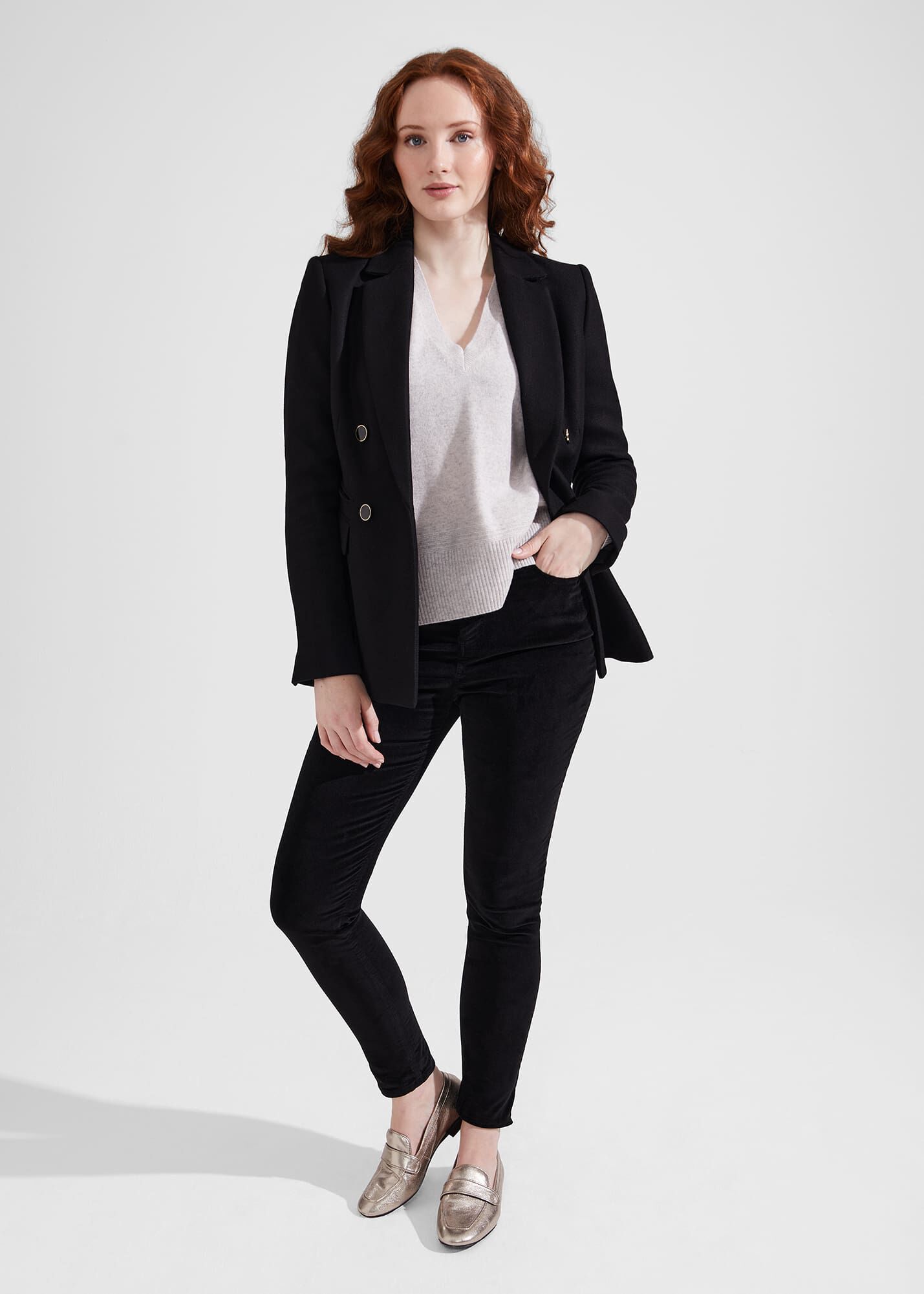 Hobbs velvet jeans deals