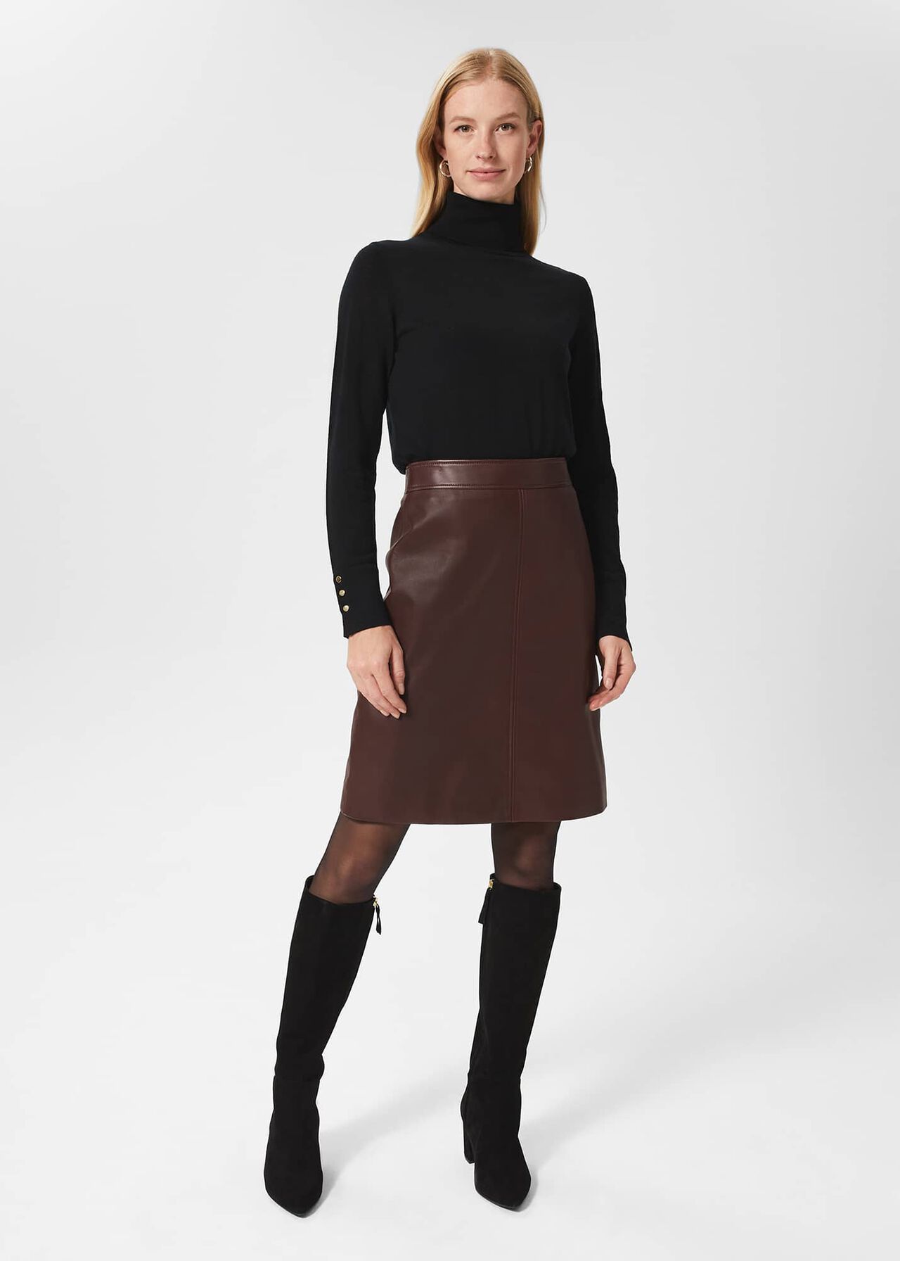 Lyra Long Boot, Black, hi-res